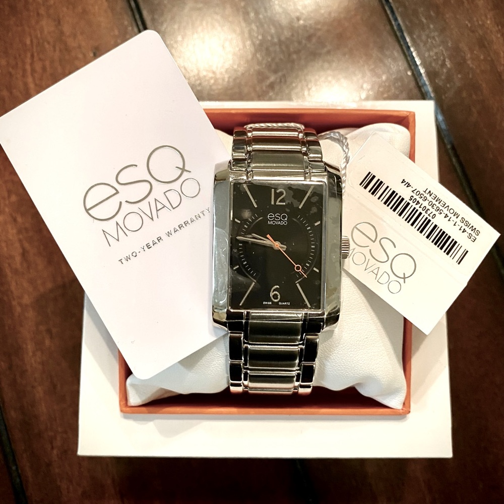Brand New Esq Movado Mens Analog Watch | Color: Stainless Steel